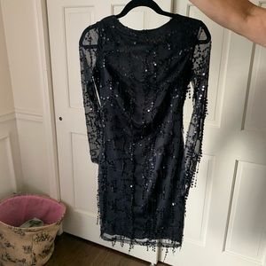 Black sequin dress